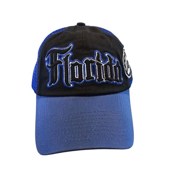 Vintage University of Florida Gators Strapback Hat Cap Blue UF NCAA Spellout Y2K - Picture 2 of 8